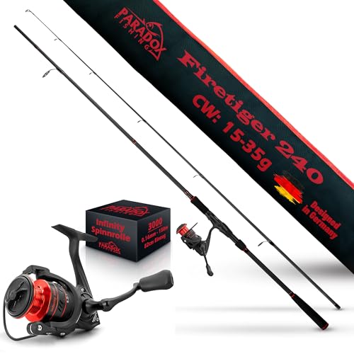 Paradox Fishing Firetiger Spinnrute mit Rolle...
