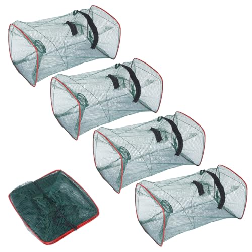 Chanumetal 3 Stück Fischreuse, 22 x 22 x 46...