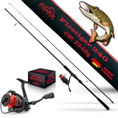 Paradox Fishing Firetiger Spinnrute mit Rolle...