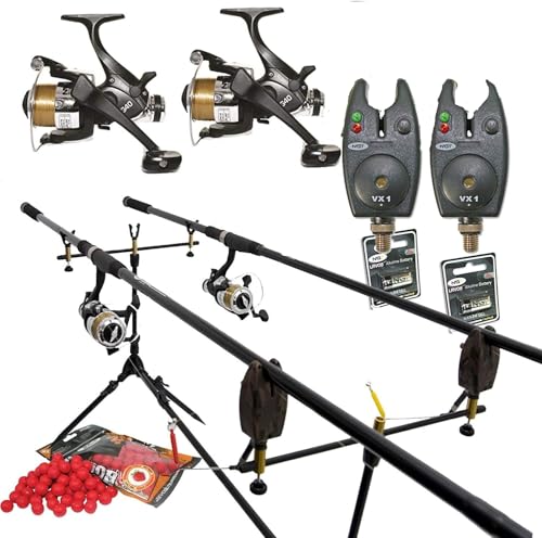 Komplettes Karpfen-Angelset, Angelruten,...