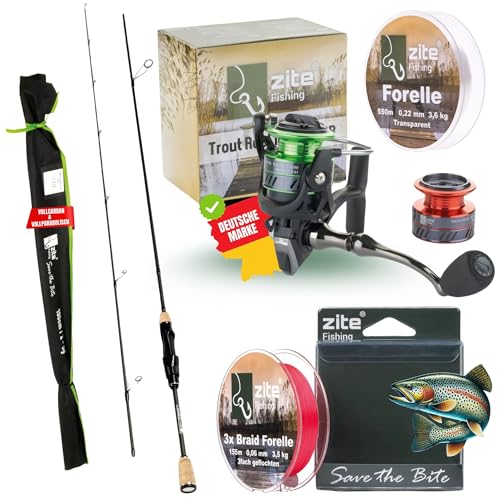 Zite Fishing UL Forellen-Rute 190cm 2-5g |...