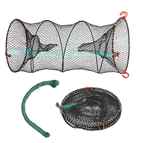 YOLOUP 2pcs Gefaltet Nylon Fischernetz Set...