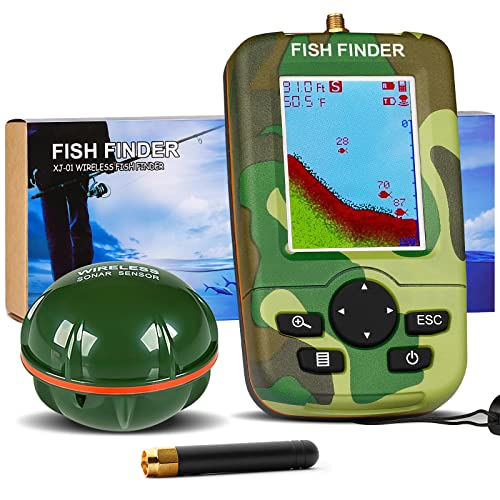 Tragbarer Fischfinder Echolot Karpfenangeln...