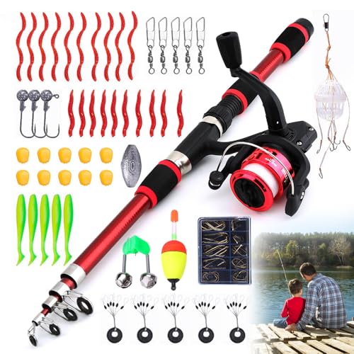 Mineup 55pcs Angelset Für Kinder,1.8m...