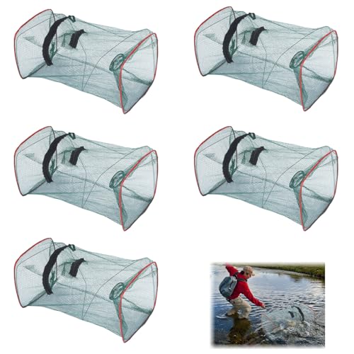 xuhaggeo 5 Stück Fischreuse,Wiederverwendbar...